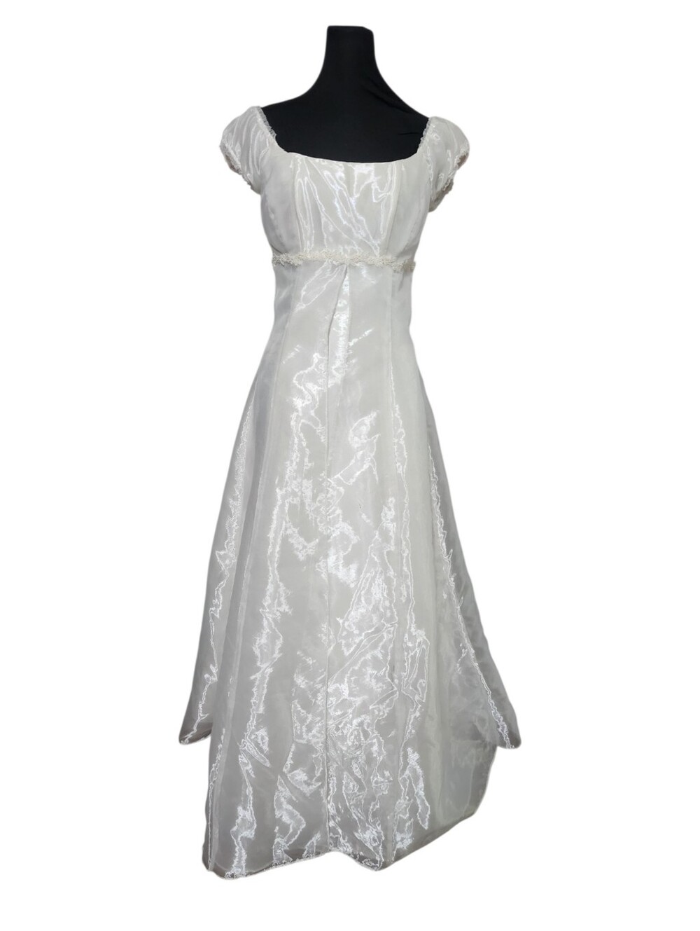 Jody of California White Dress Size 3 4 XS S White Strap Wedding Prom Formal